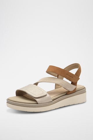 Sandales en nubuck - Doré