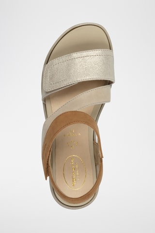 Sandales en nubuck - Doré