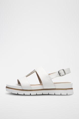 Sandales en cuir - Blanc