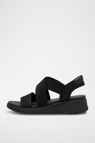 Sandales compensées - noir