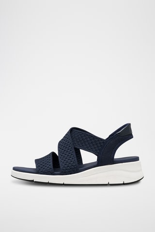 Sandales compensées - Bleu marine