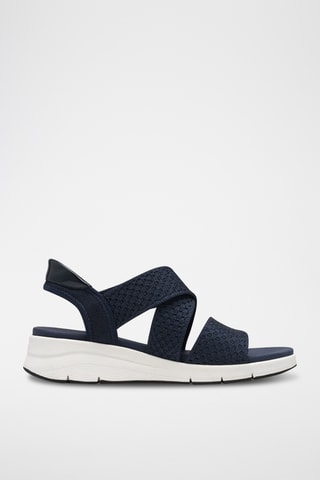 Sandales compensées - Bleu marine