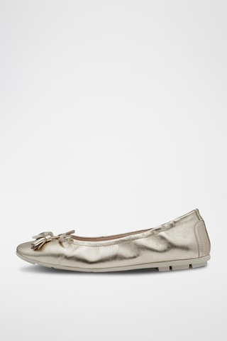 Ballerines en cuir - Doré