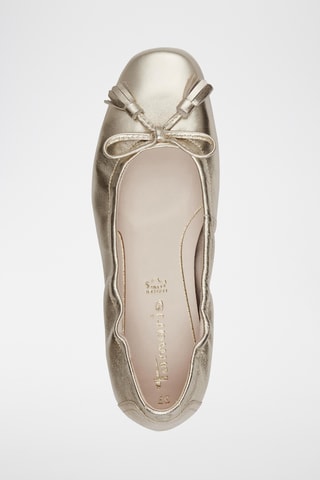 Ballerines en cuir - Doré