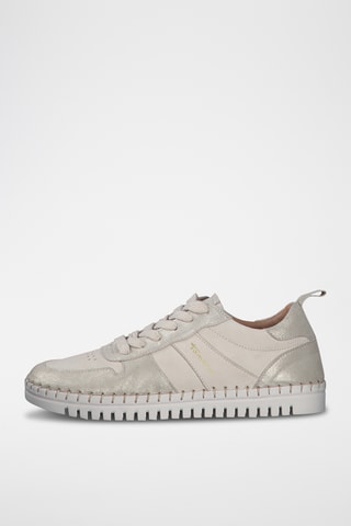 Baskets en cuir - Gris clair