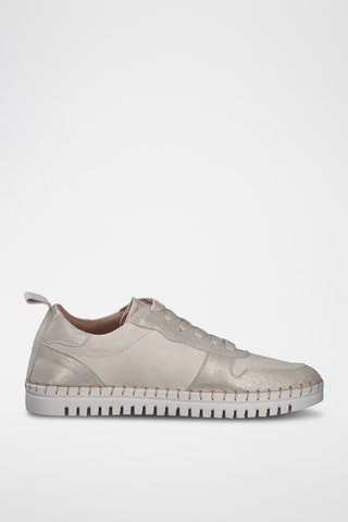 Baskets en cuir - Gris clair
