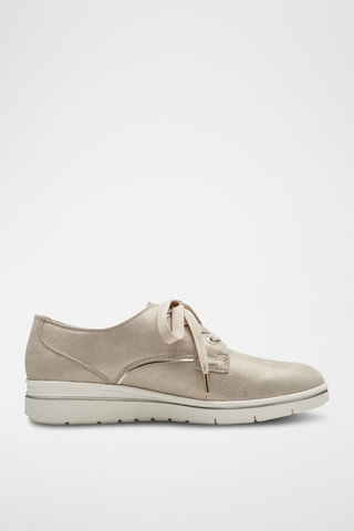 Derbys en cuir - Doré