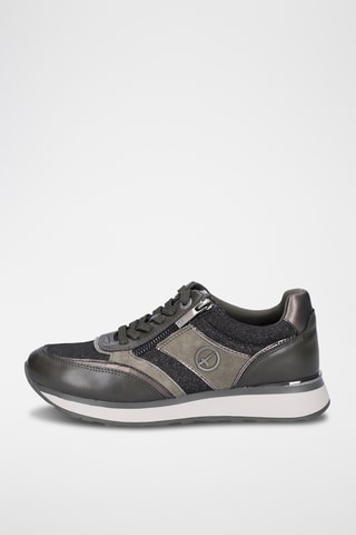 Baskets en cuir - Kaki