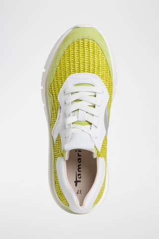 Baskets en cuir - Vert clair et blanc