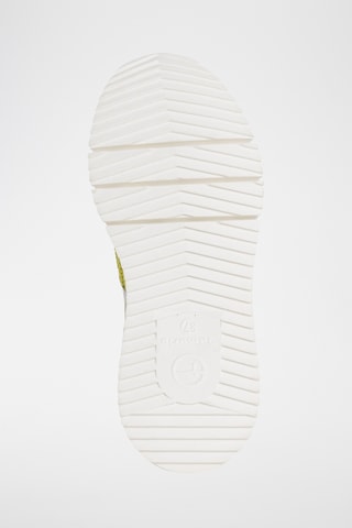 Baskets en cuir - Vert clair et blanc