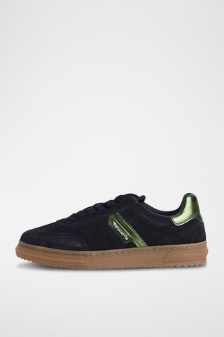 Baskets en nubuck - Bleu marine
