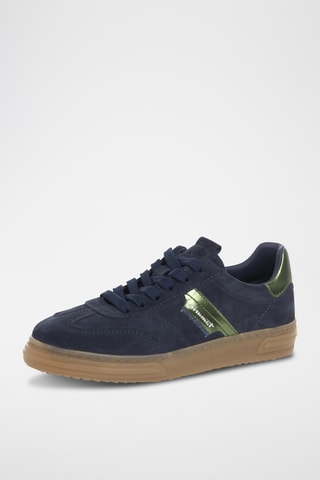 Baskets en nubuck - Bleu marine