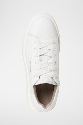 Baskets plateformes en cuir - Blanc