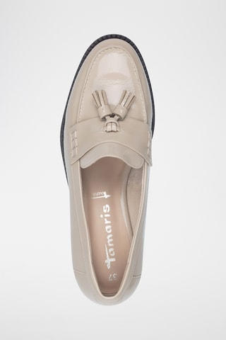 Mocassins vernis - Ecru