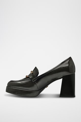 Mocassins à talons - Kaki