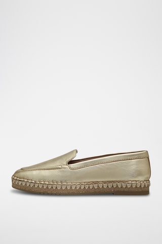 Espadrilles en cuir - Doré