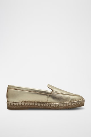 Espadrilles en cuir - Doré