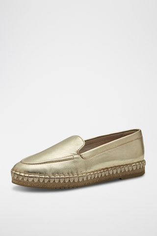 Espadrilles en cuir - Doré