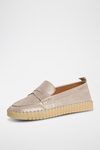 Mocassins en cuir - Doré
