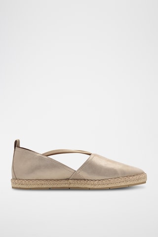 Espadrilles en cuir - Doré