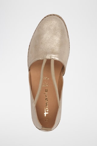Espadrilles en cuir - Doré