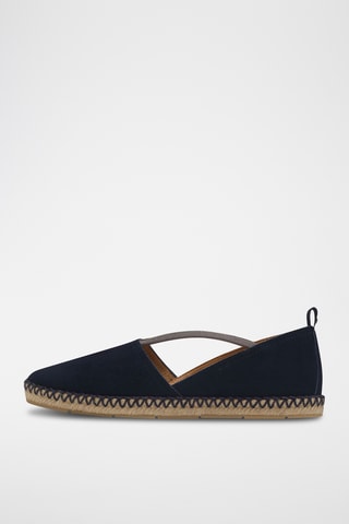 Espadrilles en nubuck - Bleu marine