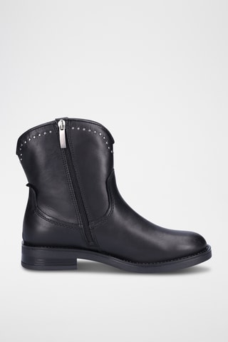 Bottines en cuir - Noir