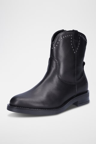 Bottines en cuir - Noir
