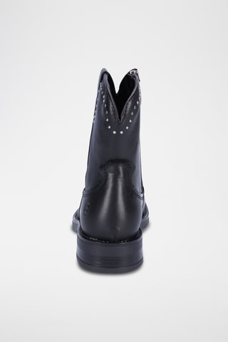 Bottines en cuir - Noir