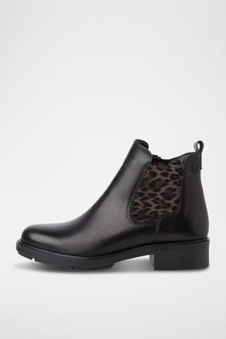 Bottines en cuir - Noir