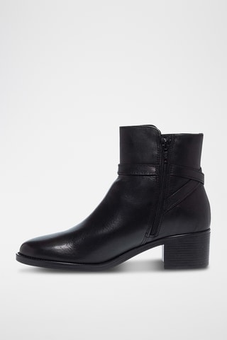 Bottines en cuir - Noir