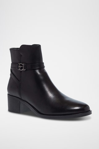 Bottines en cuir - Noir