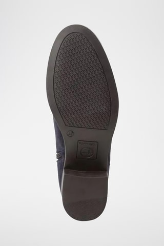 Bottines en cuir - Bleu marine