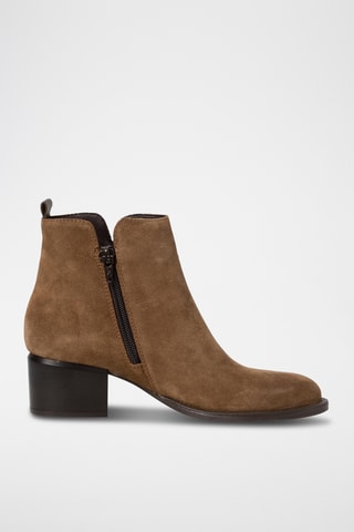 Bottines en nubuck - Beige