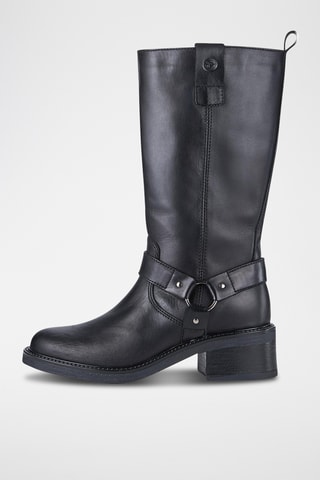 Bottines en cuir - Noir