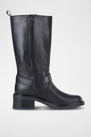 Bottines en cuir - Noir