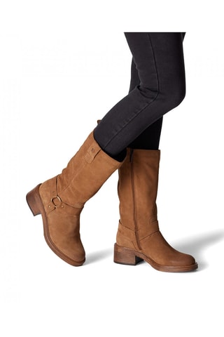 Bottes en nubuck - Beige