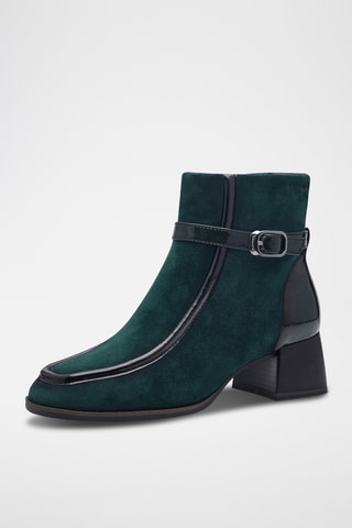 Bottines en cuir - Vert