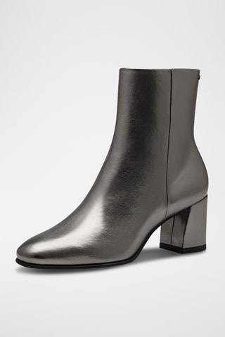Bottines en cuir verni - Gris