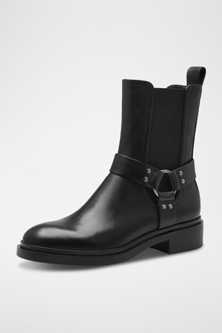 Bottines en cuir - Noir