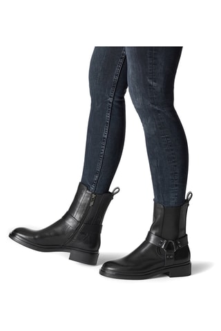 Bottines en cuir - Noir
