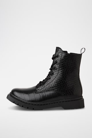 Bottines en cuir - Noir