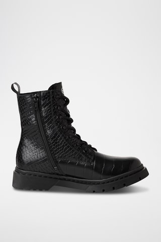 Bottines en cuir - Noir
