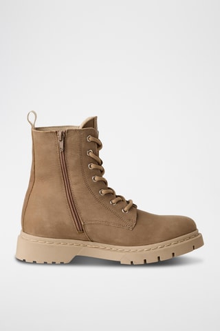 Bottines en cuir - Marron clair