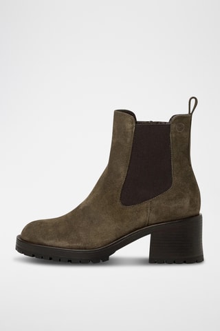 Bottines Chelsea en nubuck - Kaki