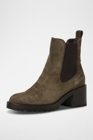 Bottines Chelsea en nubuck - Kaki
