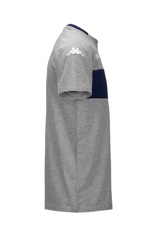 Camiseta recta Diago - Azul y gris