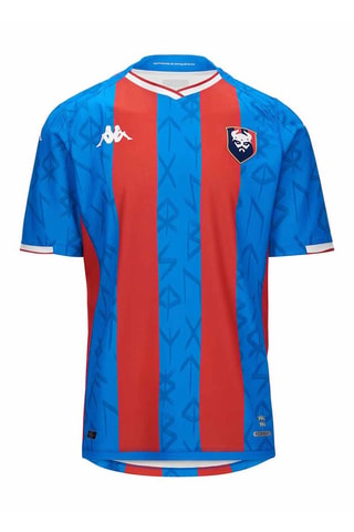 Camiseta de fútbol Kombat 2024 Home Stade Malherbe Caen - Blanco, rojo y azul