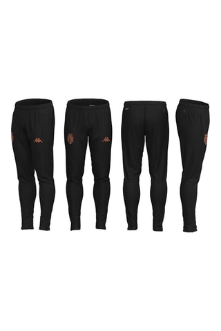 Pantalón slim fit de entrenamiento AS Monaco - Negro