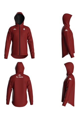 Chaqueta polar con capucha FC Metz - Rojo